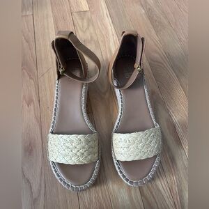 New Franco Pela Espadrille Wedge Sandal Size 9.5